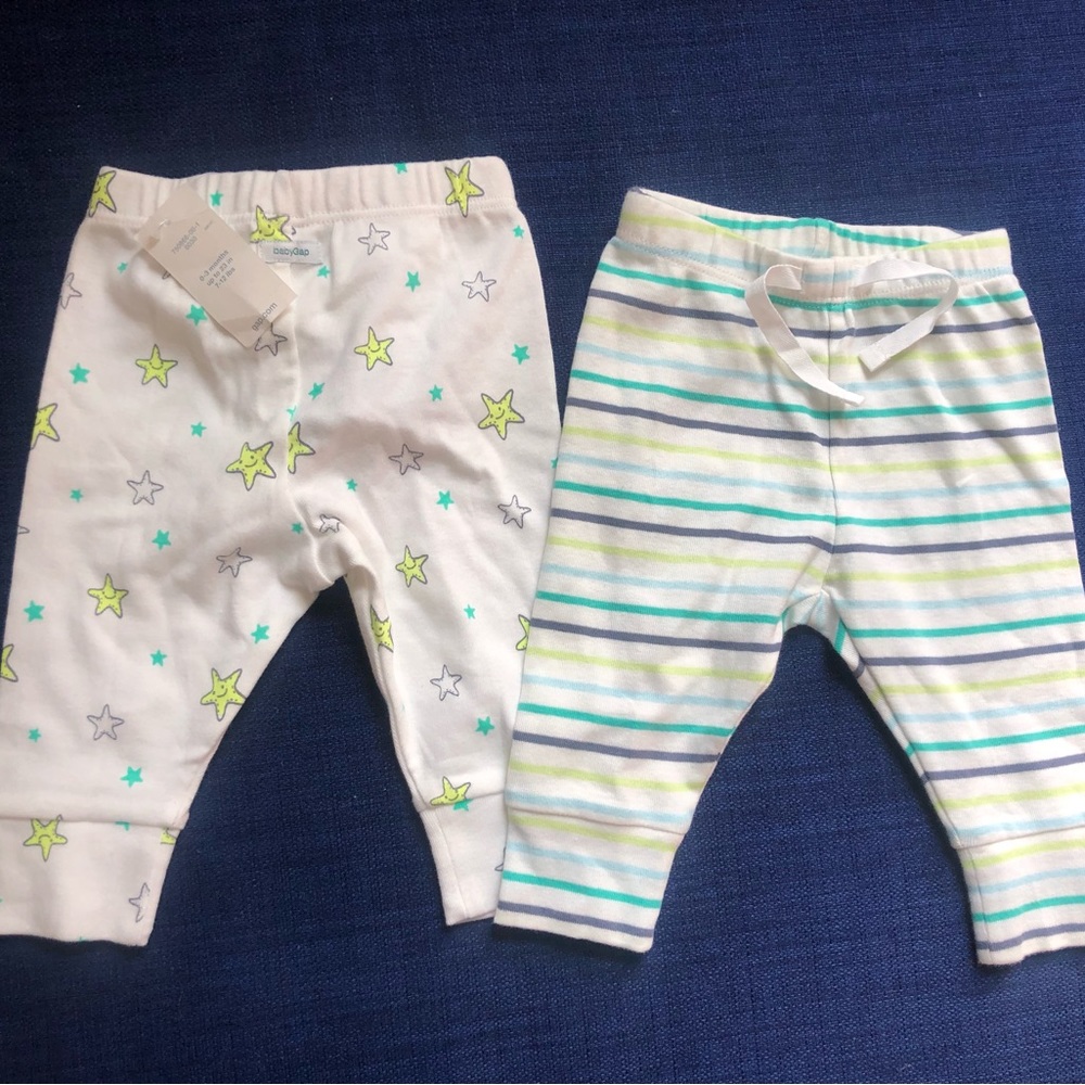 Baby Gap new 0-3 month pants (2 pairs)